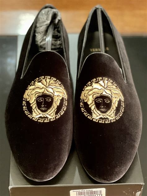 velvet versace oversized|Versace Medusa Velvet Loafers .